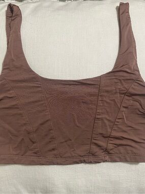 Free People Scoop Bralette in Mauve Brown